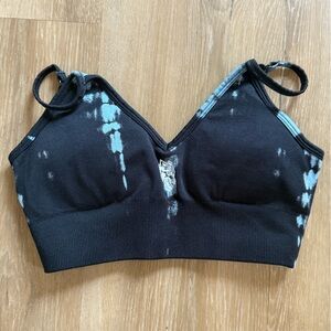 Darc Sport Black Tie-Dye Sports Bra